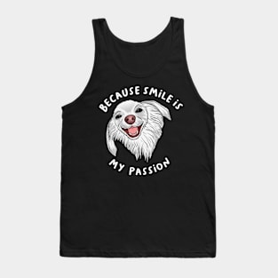 Because Smile is My Passion Dog Lover Tank Top